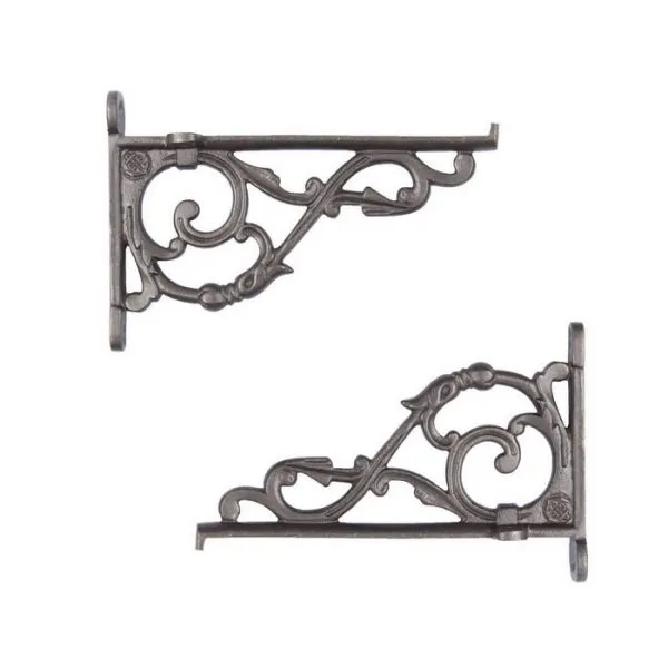 Antique Iron Cast Iron Shelf Brackets